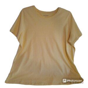 Woman Within yellow knit top sz 1X